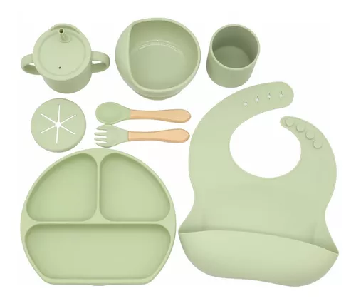 Set De Plato Y Cuchara De Silicona Bebé Yümi De Bblüv - Bebeclick