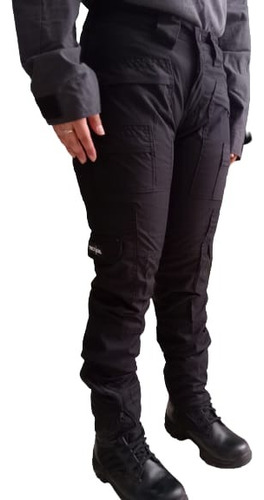 Pantalon Tactico Aviador Color Negro Corte Para Dama