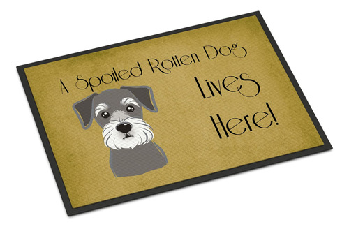 Caroline's Treasures Bb1454jmat Schnauzer Spoiled Dog Lives 