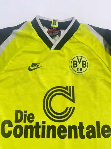 Camiseta Borussia Dortmund Nike 1996 #13 Riedle T.m (8/10) (Usado)