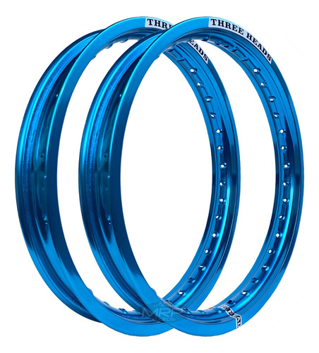 Aros Threeheads 17x215 17x250 Lander X Motard Azul Claro