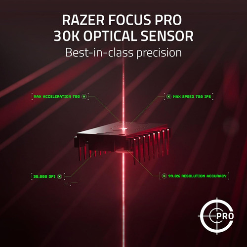 Mouse Sem Fio Razer Deathadder V3 Pro Hyperpolling Dongle 8k