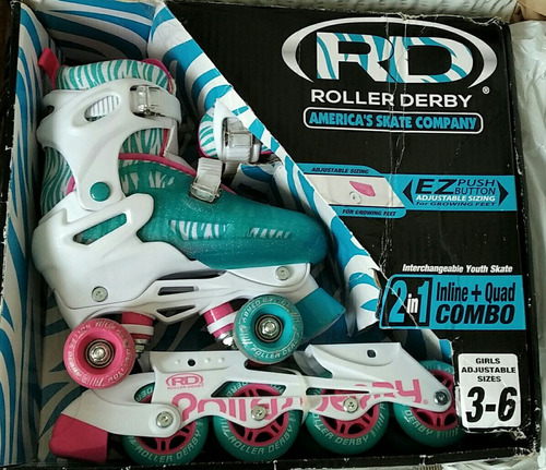 Patines Roller Derby Importados Para Niñas