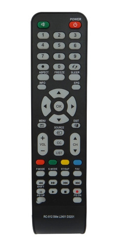 Controle Tv Cce Rc-512 Lcd Led Stile D4201 D32 D37 D42