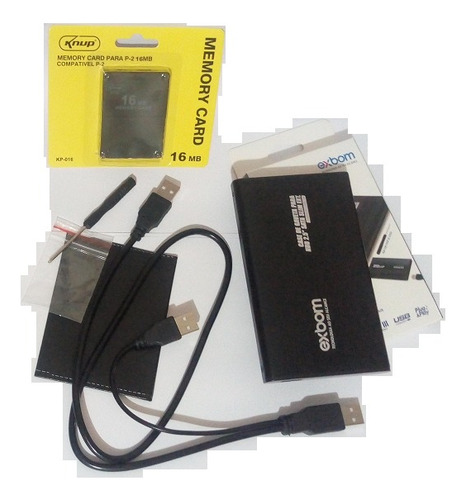 Kit Opl Hd 750gb Memory Card 16mb Playstation 2 Ps2 Jg0s521