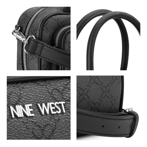 Bolsa Satchel Para Mujer Nine West Negro Nyc527376 Color Multicolor