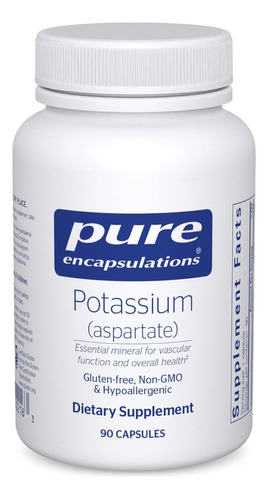 Aspartato De Potasio Pure Encapsulations 90 Cápsulas