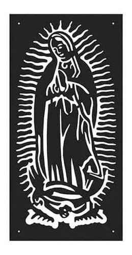 Virgen De Guadalupe Metálica Para Interior Y Exterior 120x90