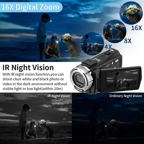 Videocámaras Hd 1080p Cámara De Vídeo Grabadora