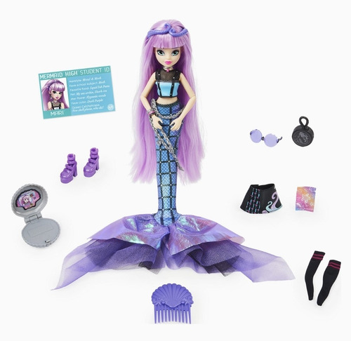 Mermaid High Mari La Muñeca Sirena Con Accesorios