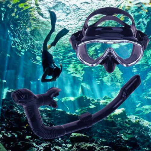 Kit Mergulho Máscara Óculos Lentes Profissional Snorkel Nfe