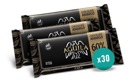 Chocolate Aguila 60% Cacao X 30 Unidades | Envío gratis