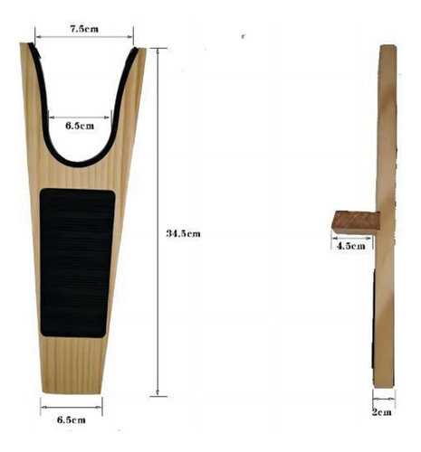 Quitabotas De Madera Boot Puller Boot Jack, No Se Dobla Y No