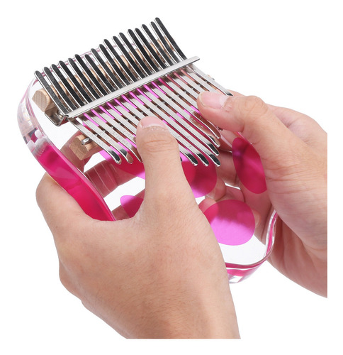 Juego De Piano Kalimba Para Pulgares, 17 Teclas, Acrílico, P