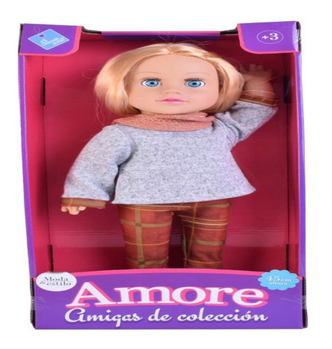 Muneca De Coleccion Amore 45 Cm El Duende Azul ELG 7560