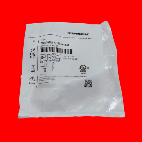 Bi8u-m18-ap6x-h1141 Turck Sensor Inductivo Pnp M18 10-30vdc