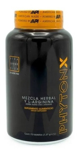 GNC Phyton X Mezcla Herbal Y L-arginina Advanced Performulations Sabor Sin sabor