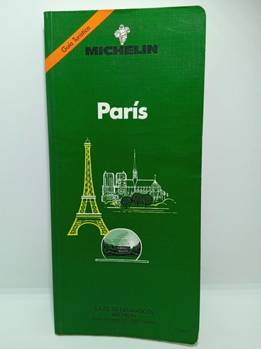 París - Guía De Viaje - Michelin - 1992 