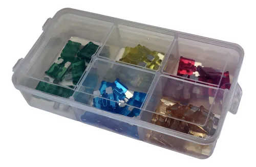 comprar Kit Fusível Com Estojo 10a 15a 20a 25a 30a Com 100 Peças