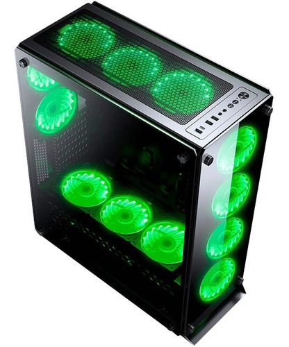 Gabinete Gamer Redragon Ironhide Gc-801 Rgb X6 Full Tower