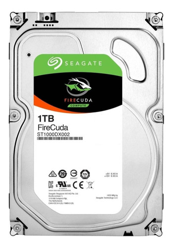 Disco rígido híbrido interno Seagate Firecuda ST1000DX002 1TB