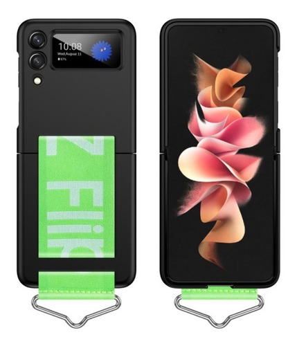 Capa Acrílica Com Strap Para Galaxy Z Flip 3 - Cores
