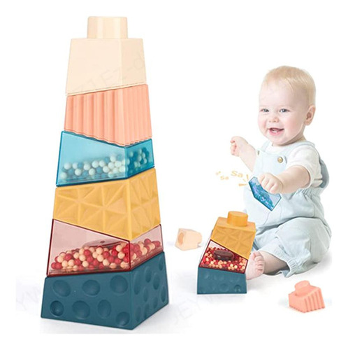 Juguetes Montessori For Bebés: Bloques De Construcción Senso