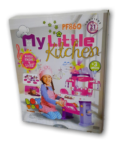 Cocina My Little Kitchen Luces Musical 21 Pcs 3+ Boy Toys