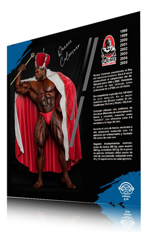 Poster Gym Culturismo Ronnie Coleman 145x145cm Autoadherible