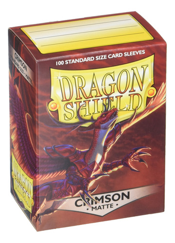 Arcane Tinmen Art Dragon Shield Matte Crimson 100 - Fundas .