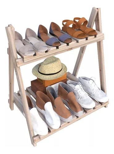 Rack De Calçados Organizador De Quarto Infantil Closet Cor Bege