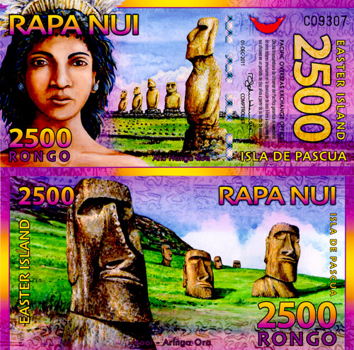 Isla De Pascua - 2.500 Rongo - Año 2011