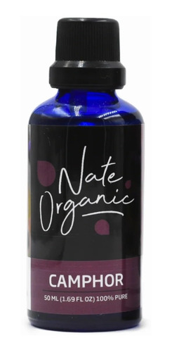 Aceite Esencial Alcanfor 100% Puro Nat 50 Ml Nate Organic