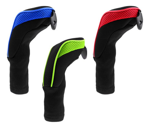 3x Golf Club Head Covers Hybrid Golf Putter Headcover