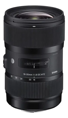 Lente Sigma 18-35 Mm F1.8 Art Dc Hsm Para Canon Con Filtro De 72 Mm