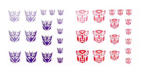 Transformers Set Adhesivos Autobots Y Decepticons