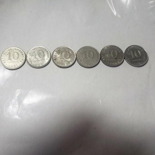 Serie Lote Monedas 10 Centavos 1950 Al 1956 Permuto Centavo