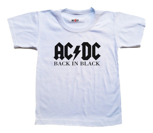 Remera Ac Dc Back In Black Niño