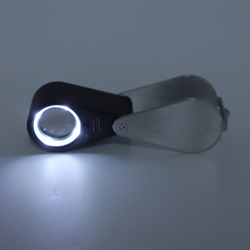 Lupa Para Joalheiros Com Lupa 10x Silver Portable