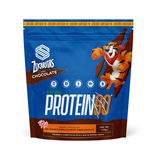 Protein90 Con Zucaritas Proteína Vegetal S Supplement 1.8kg Sabor Chocolate