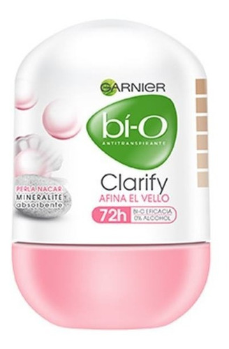 Desodorante Garnier Bi-o Clarify Afina El Vello Roll On 50ml Fragancia Limón