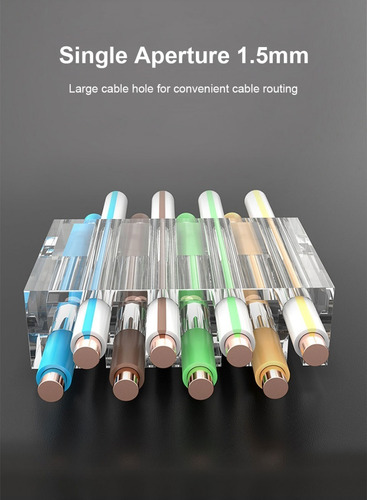 Conector Rj45 Cat6a Blindado Modular Pasante Redes Utp Omay