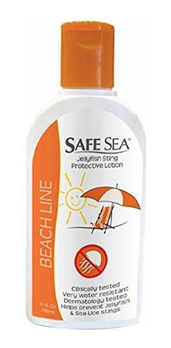 Safe Sea Anti Jellyfish Lotion, No Tóxico, Altamente Resiste