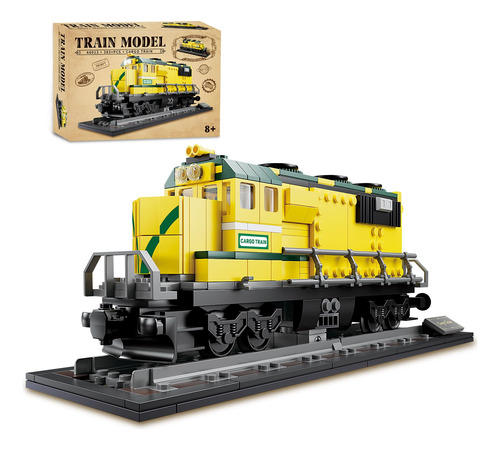 Juguete De Construcción Kazi Tren De Carga Modelo Clásico