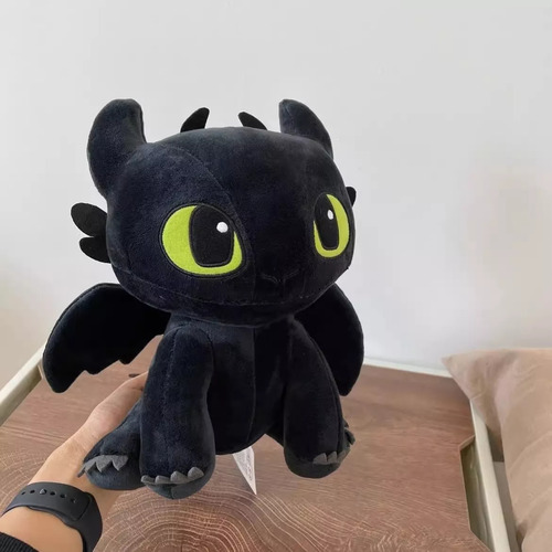 Furia Nocturna Night Fury Chimuelo Dragón Peluche 30 Cm