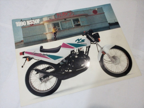 Poster Coleccionable De 1990 Honda Ns50f Ns Ideal Retrato