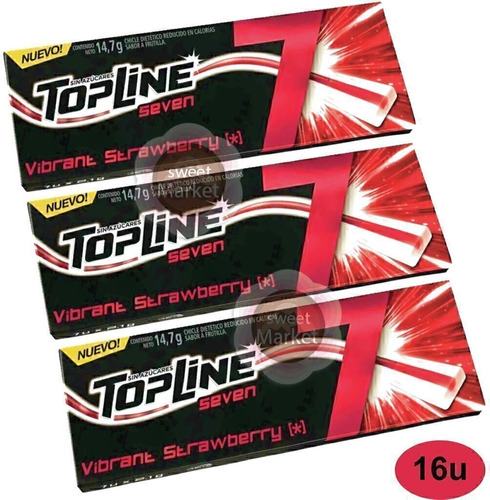 Chicle Topline Seven X16 Unidades - Oferta En Sweet Market