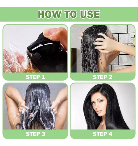 , Champú Para Teñir El Cabello 3 En 1