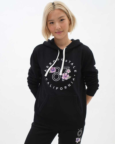 Imagem 1 de 2 de Moletom Aeropostale Feminino Preto 2610 Envio Imediato/24hs