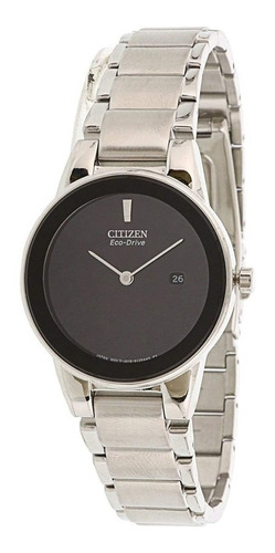 Reloj Dama Citizen Ga1050-51e Ecodrive Ageofi Enviogratis M Color de la malla Plateado Color del bisel Plateado Color del fondo Negro